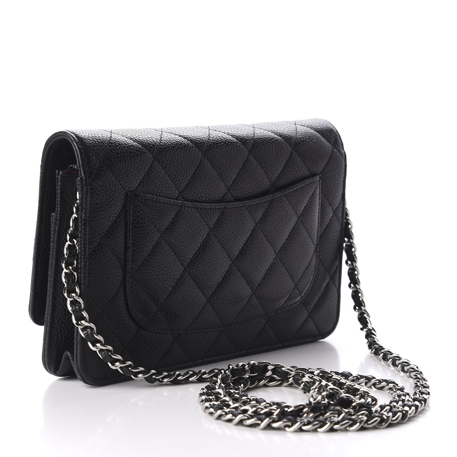 Chanel Caviar Quilted Wallet On Chain WOC Black 3 of 9