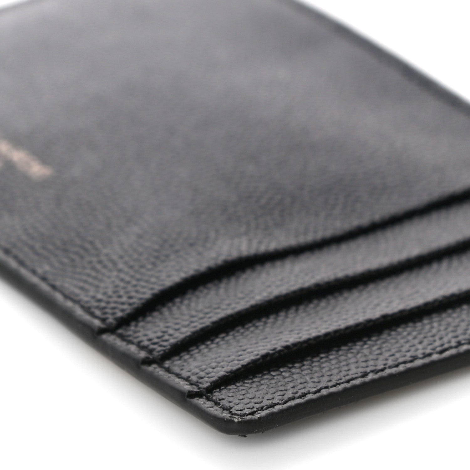 Saint Laurent Grain de Poudre 5 Fragments Card Holder Black 9 of 9