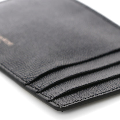 Saint Laurent Grain de Poudre 5 Fragments Card Holder Black 9 of 9
