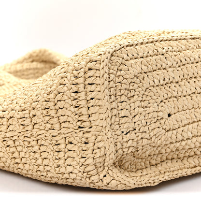 Saint Laurent Raffia Rive Gauche Tote Natural 9 of 10