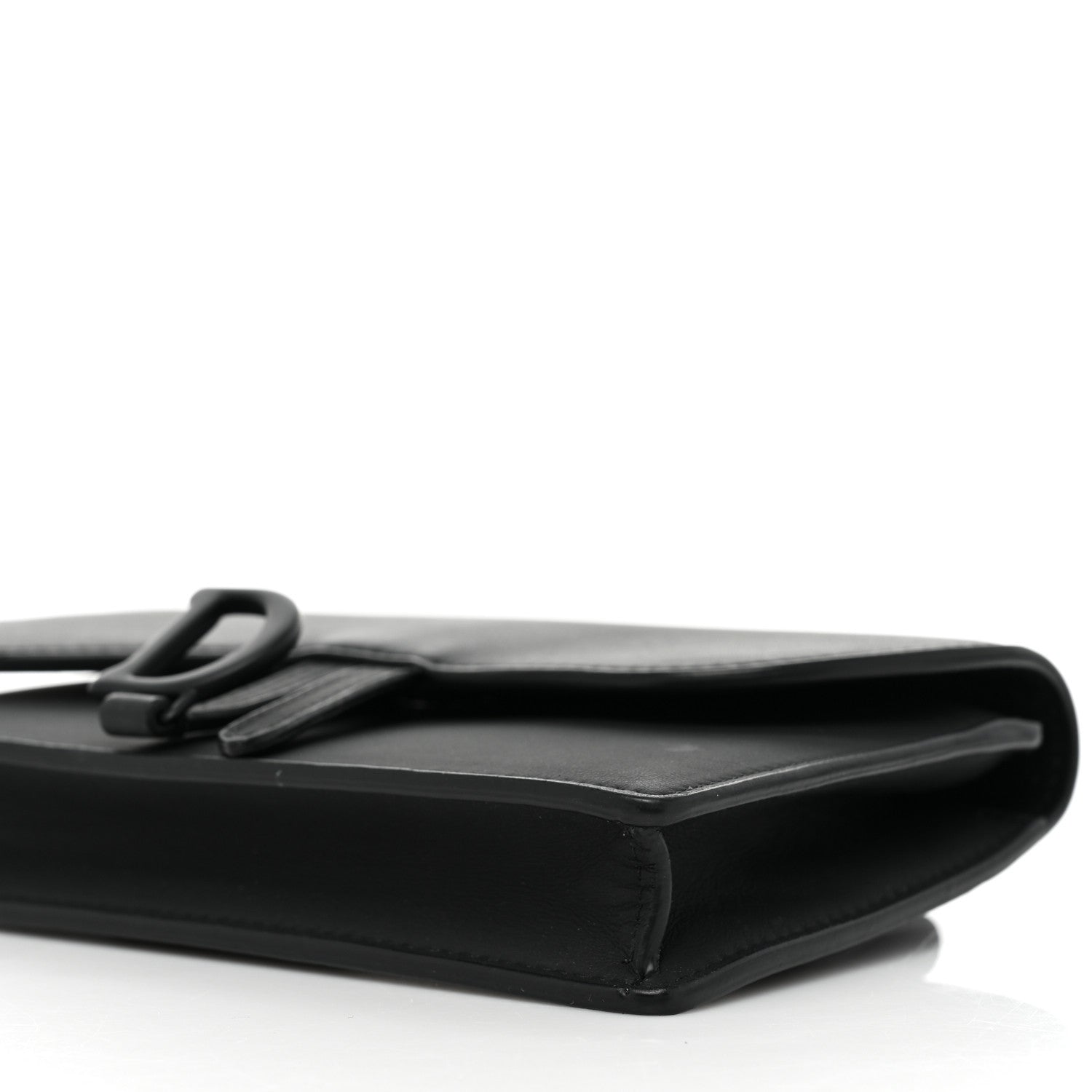 Christian Dior Ultra Matte Calfskin Saddle Belt Bag Black 9 of 15