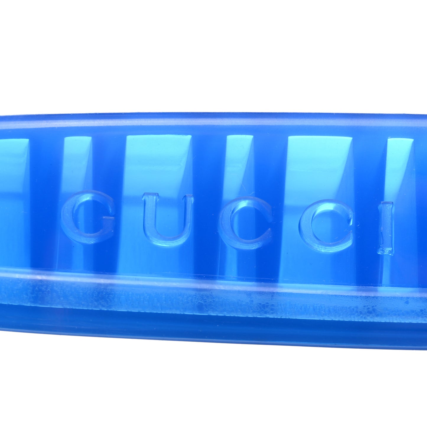 Rubber Mens Pursuit Slide Sandals 10 Transparent Blue