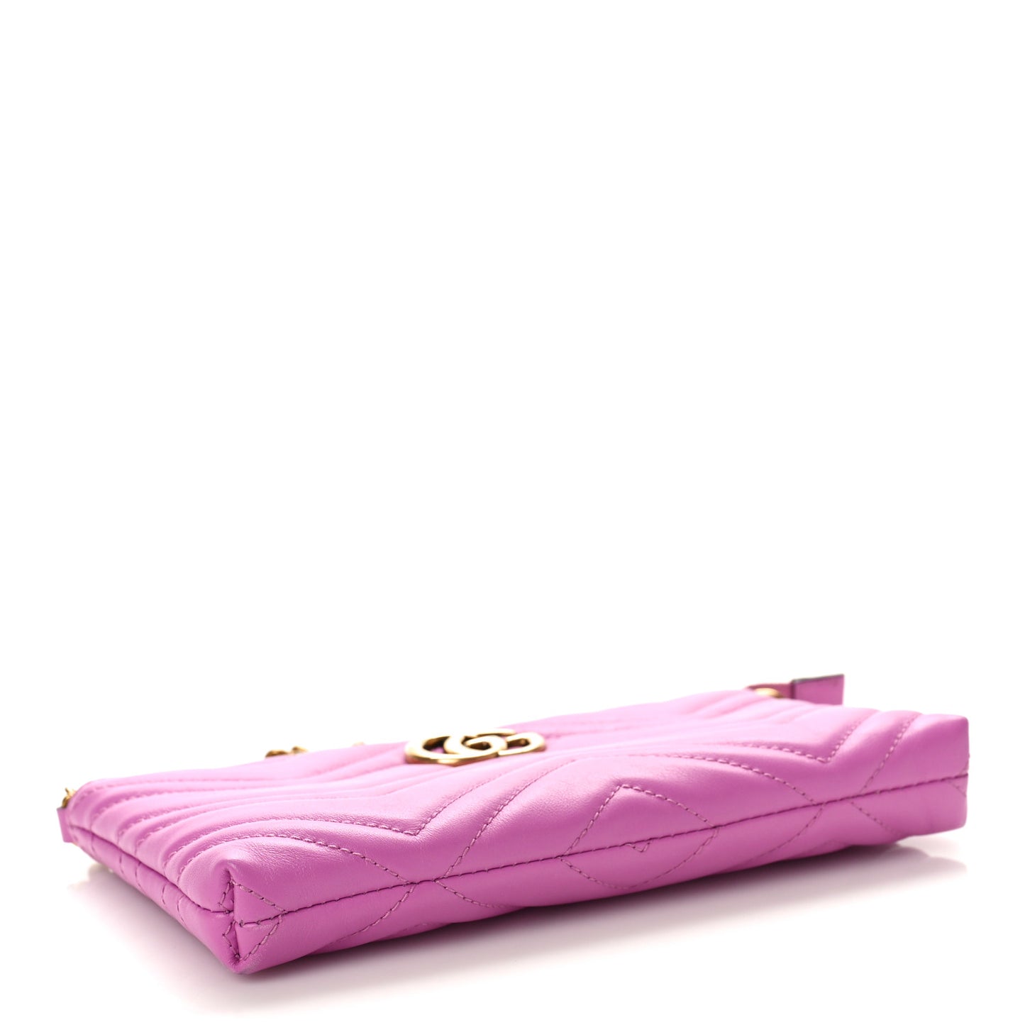 Calfskin Matelasse Mini GG Marmont Chain Bag Candy Mousse