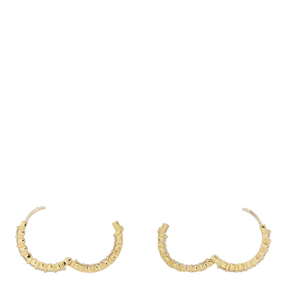 Roberto Coin 18K Yellow Gold Diamond 2.12ctw Inside Out Hoop Earrings 4 of 5