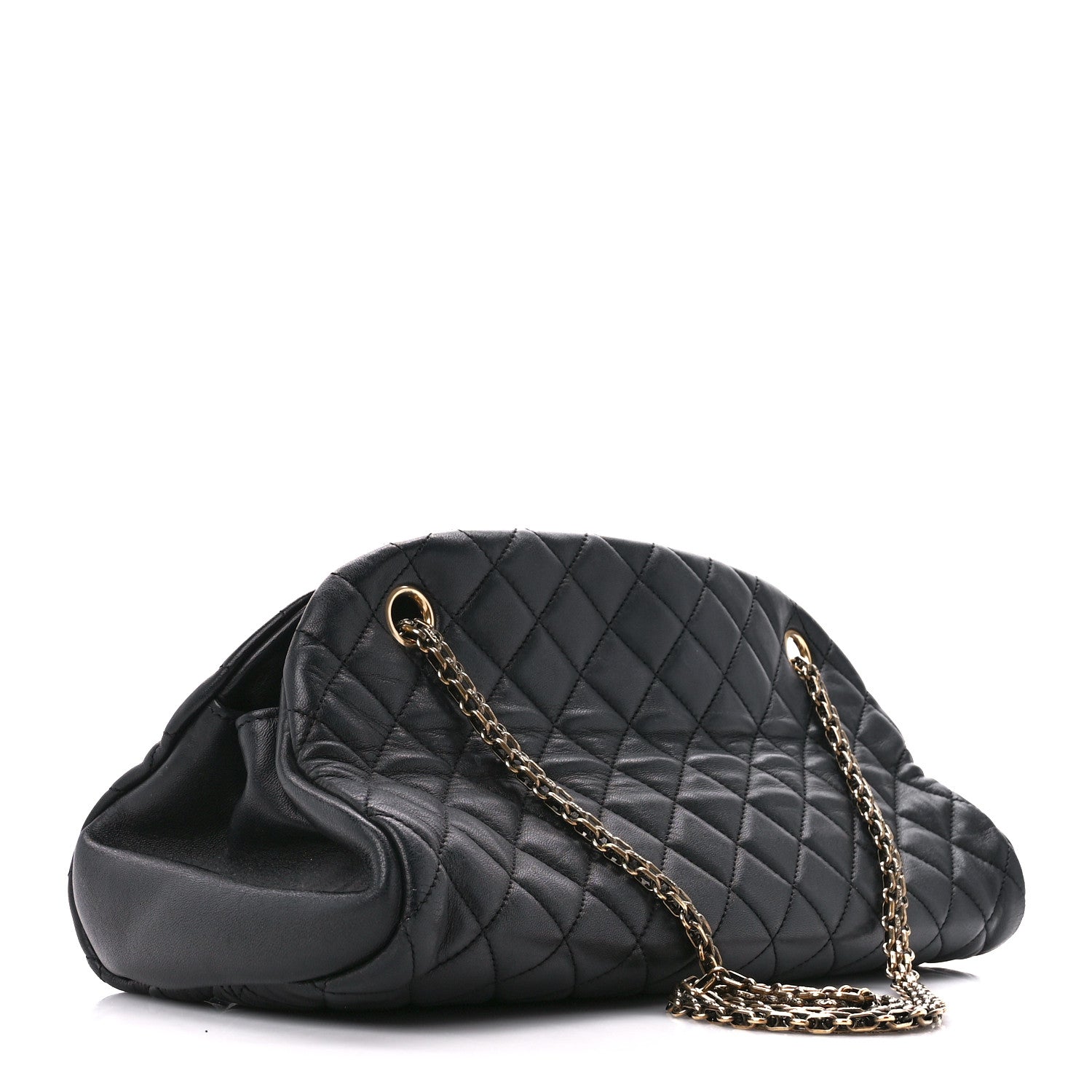 Chanel Lambskin Quilted Medium Just Mademoiselle Black 3 of 11