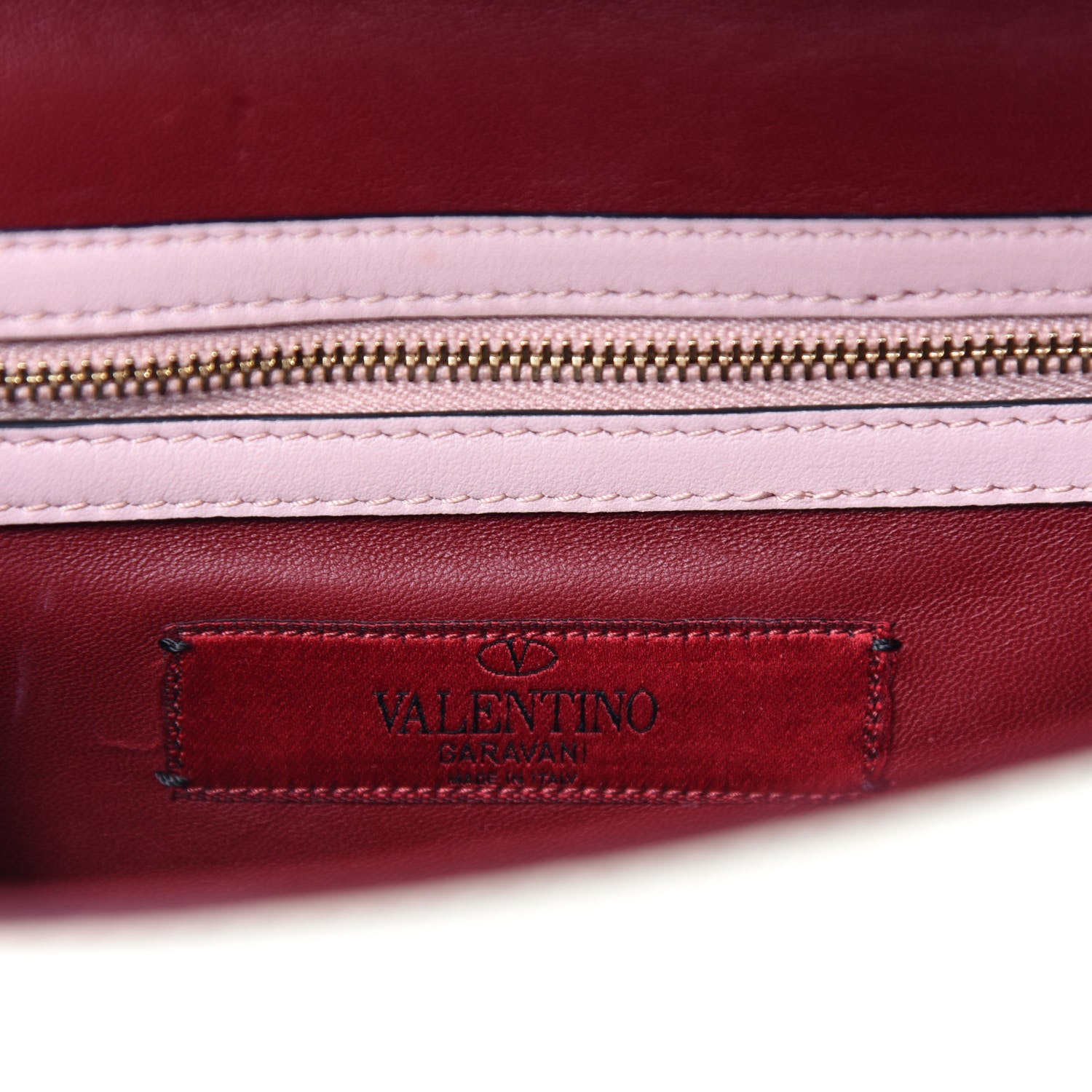 Valentino Garavani Vitello Small Glam Lock Rockstud Flap Light Ivory Water Rose Marine Rubin 13 of 14