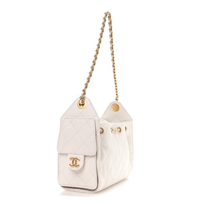 Chanel Caviar Quilted Mini Chanel 25 Handbag White 3 of 11