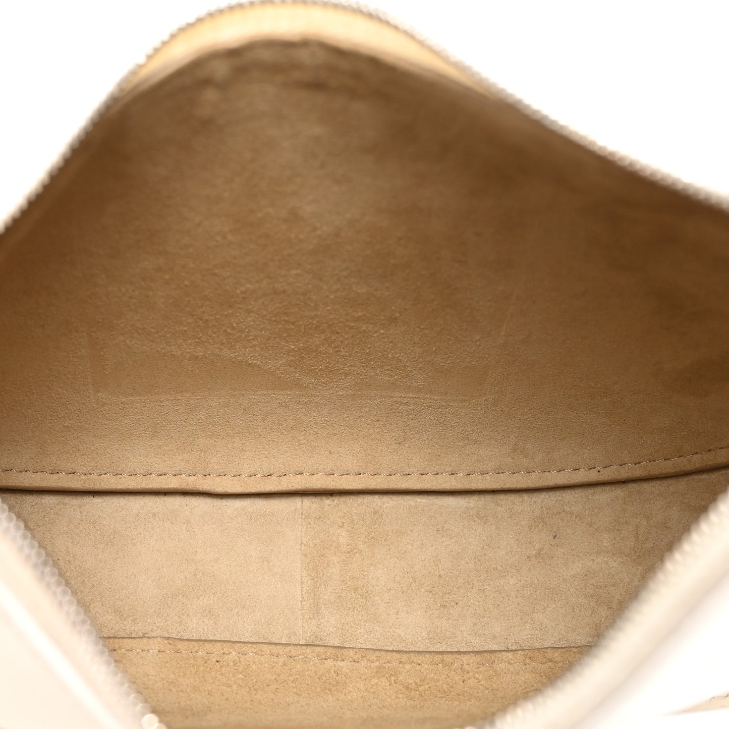 Smooth Calfskin Half Moon Shoulder Bag New Ivory
