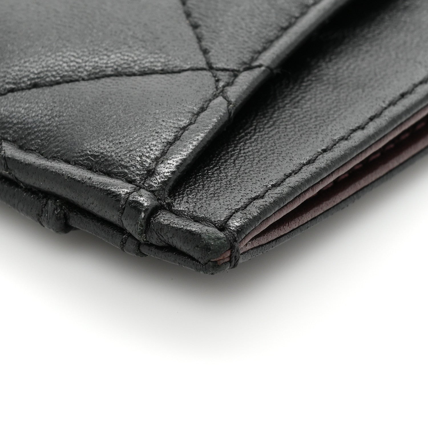 Chanel Lambskin Quilted Card Holder Black 11 of 12