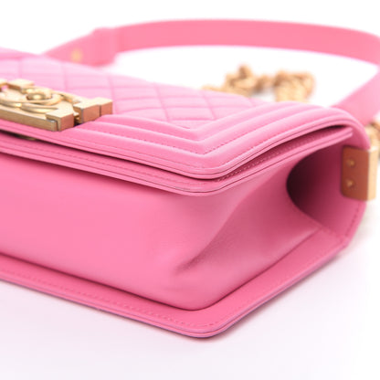 Chanel Calfskin Quilted Small Boy Flap Pink 9 of 10