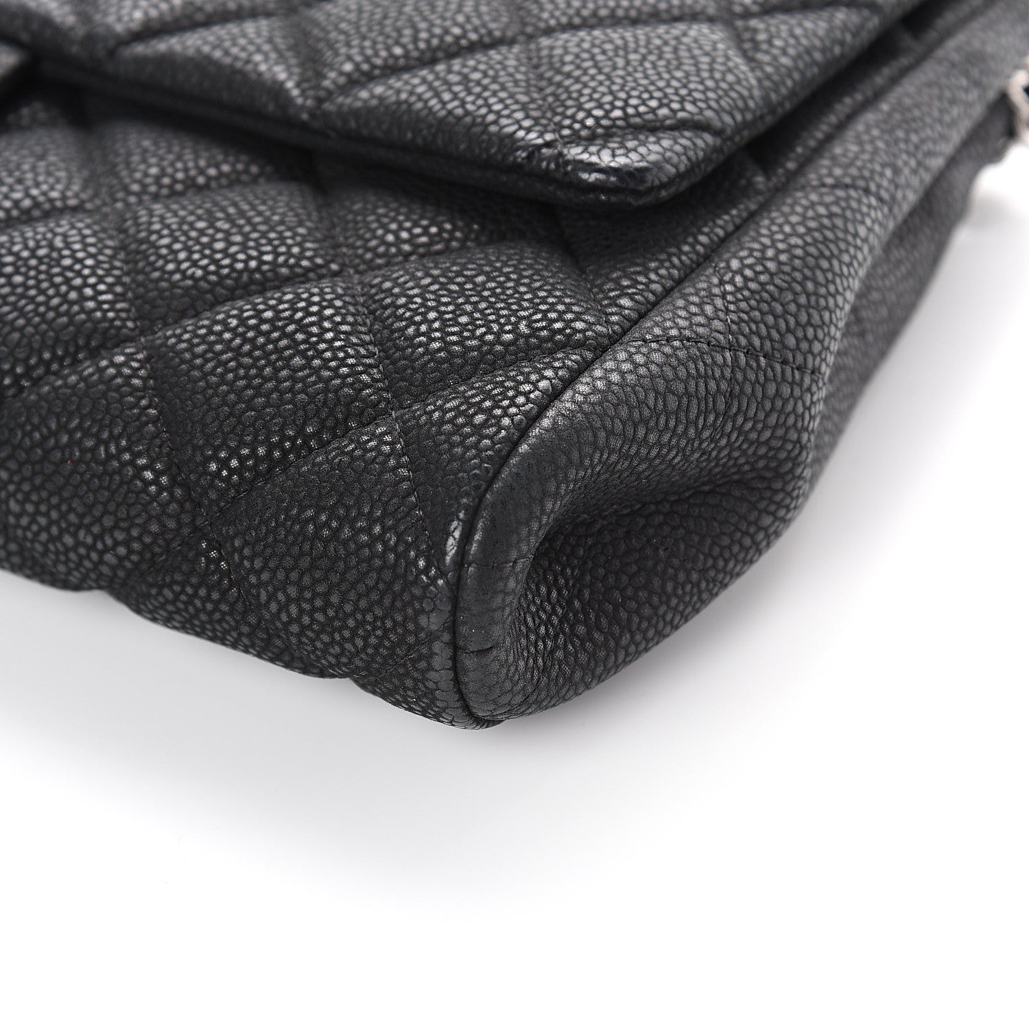 Chanel Caviar Quilted Clutch With Chain Flap Black 9 of 9