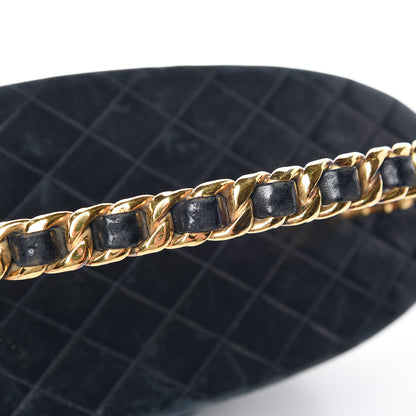 Chanel Lambskin Quilted Oval Vanity Train Case Navy 16 of 22