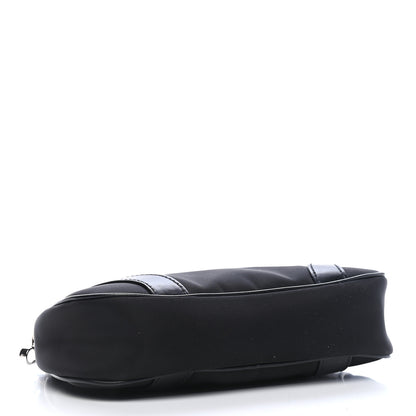 Prada Tessuto Nylon Soft Calfskin Shoulder Bag Black 4 of 9