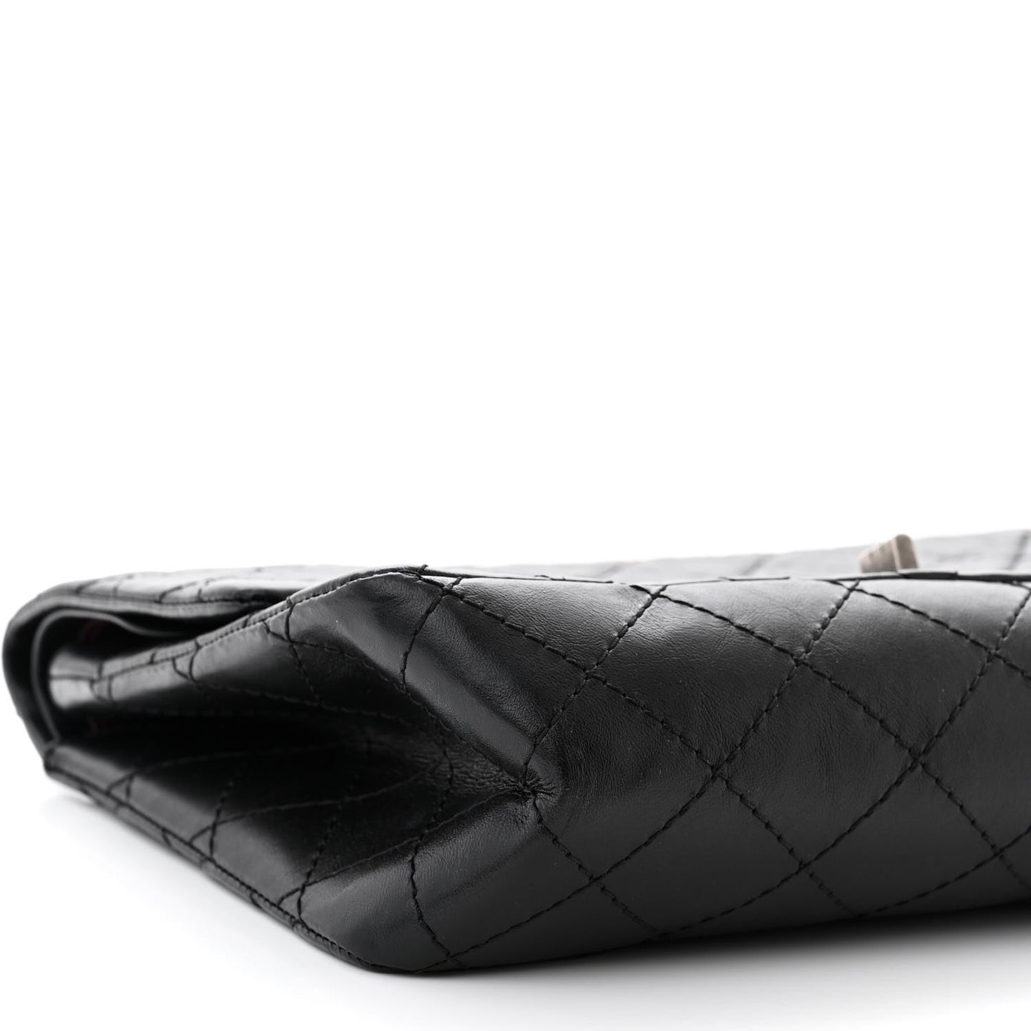 Aged Calfskin Quilted 2.55 Reissue 226 Flap Black