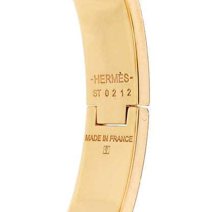 Hermes Enamel Narrow Clic Clac H Bracelet PM Rose Candeur 4 of 5