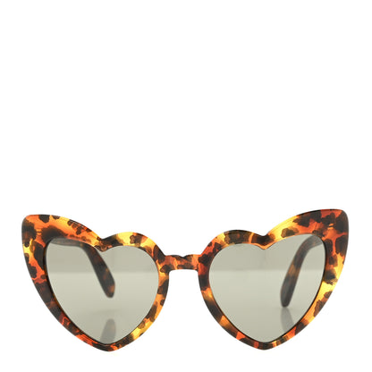 Saint Laurent Acetate Heart Frame Loulou SL181 Sunglasses Tortoise 2 of 8