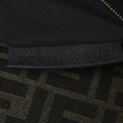 Fendi Fabric Jacquard FF 1974 Medium Baguette Tobacco Moro Black 7 of 11