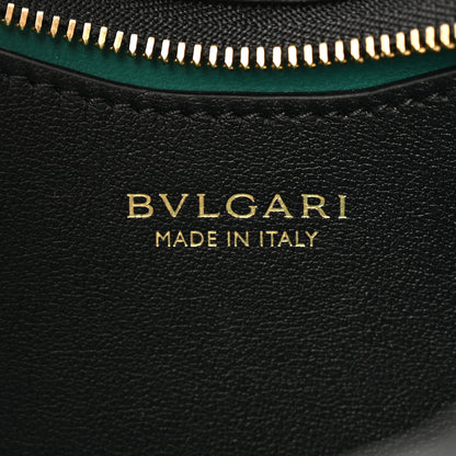Bulgari Calfskin Serpenti Baia Shoulder Bag Black 6 of 10