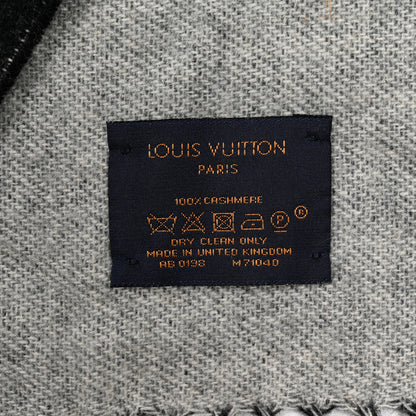 Louis Vuitton Cashmere Monogram Reykjavik Scarf Black 3 of 4