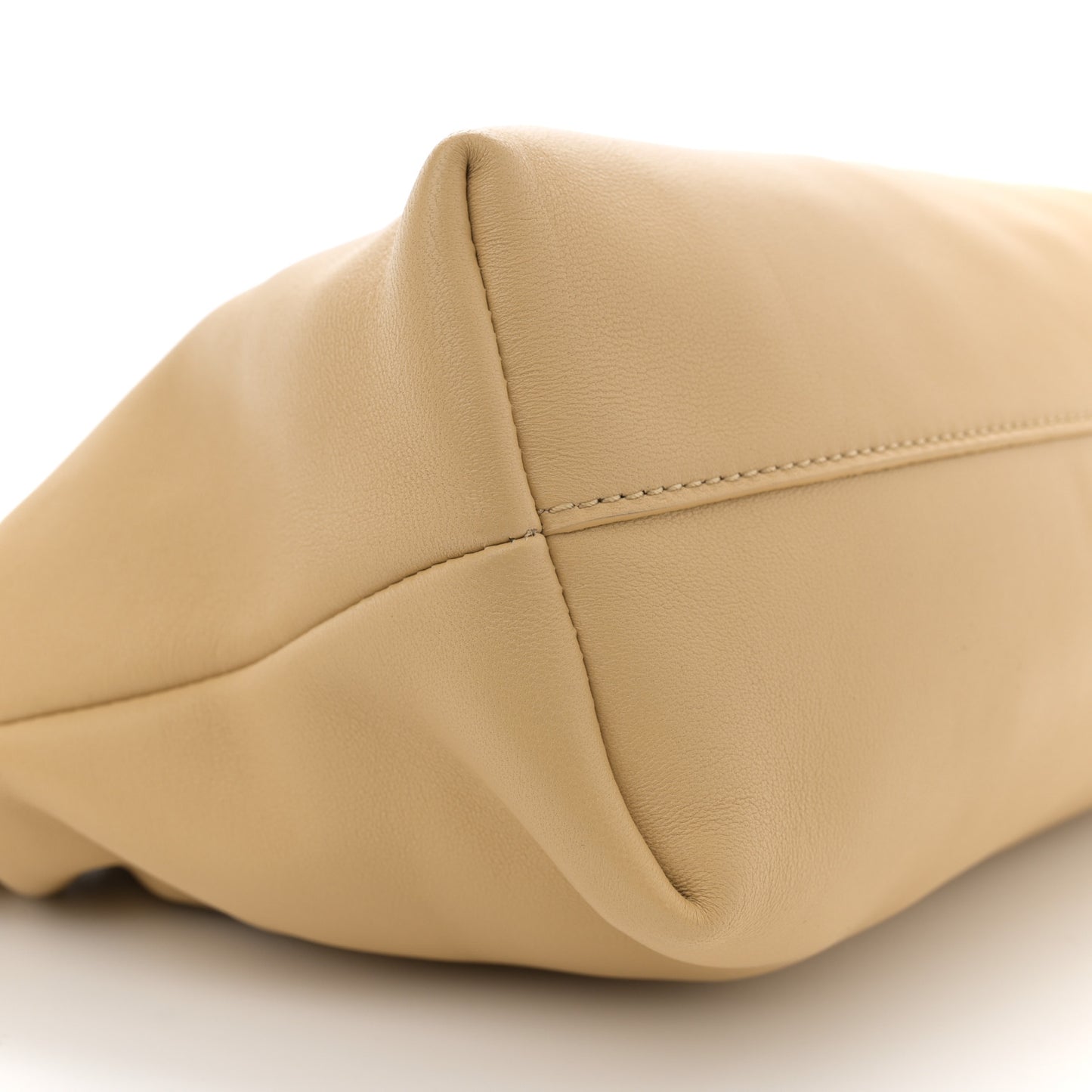 Mellow Nappa Medium Donut Chain Flamenco Knot Clutch Sahara