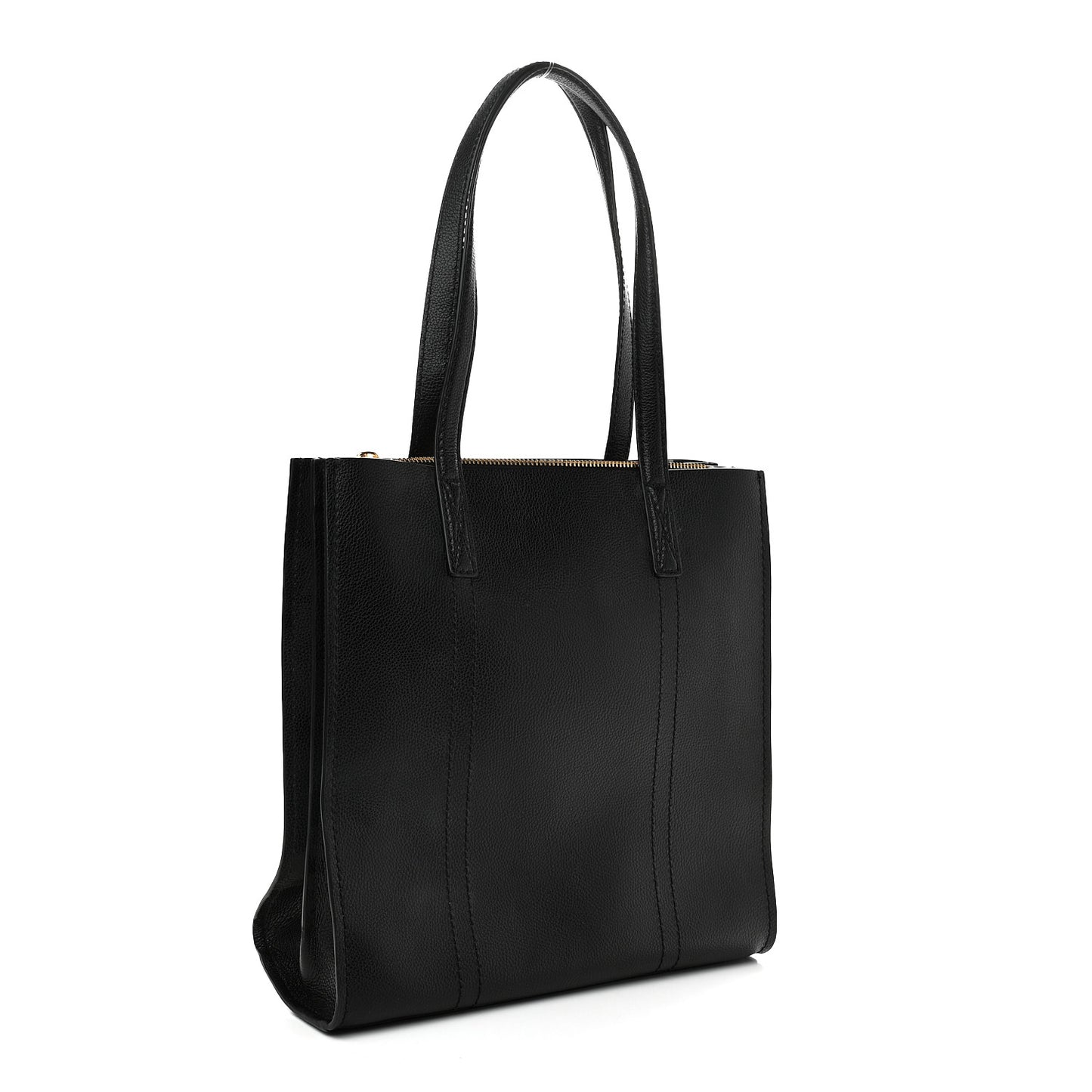 Grained Calfskin The Tag Tote Black