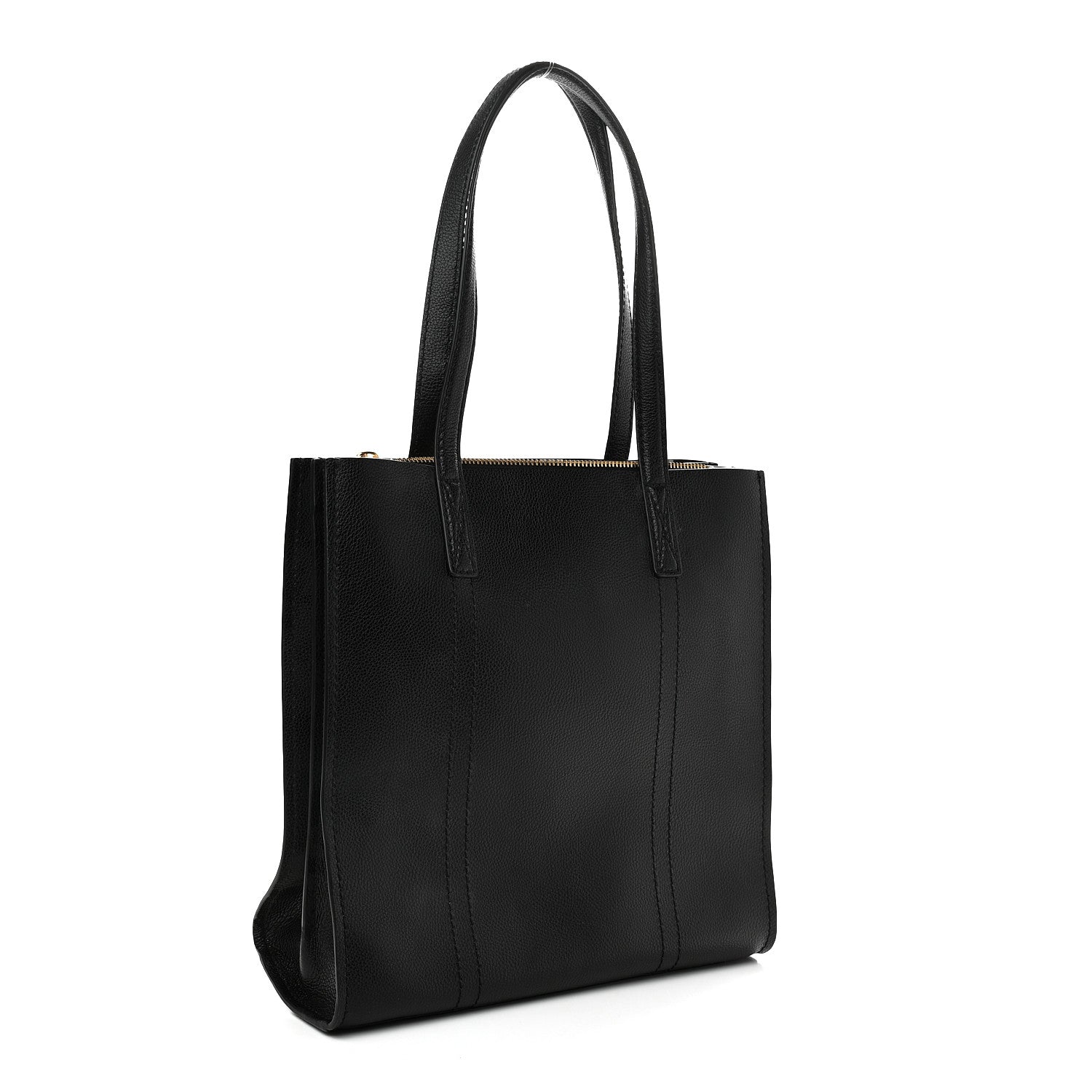 Marc Jacobs Grained Calfskin The Tag Tote Black 3 of 11
