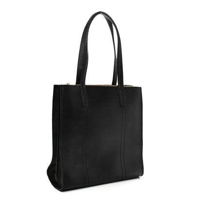 Marc Jacobs Grained Calfskin The Tag Tote Black 3 of 11