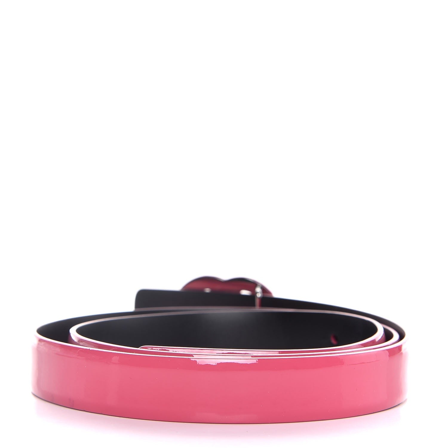 Chanel Patent CC Logo Skinny Belt 85 34 Pink 3 of 8