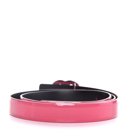 Chanel Patent CC Logo Skinny Belt 85 34 Pink 3 of 8