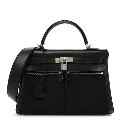Hermes Box Toile Lakis Kelly 32 Black 1 of 24