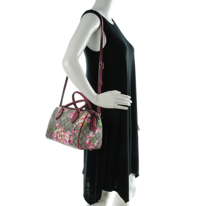 Gucci GG Supreme Monogram Blooms Small Boston Beige Multicolor Dry Rose 2 of 7