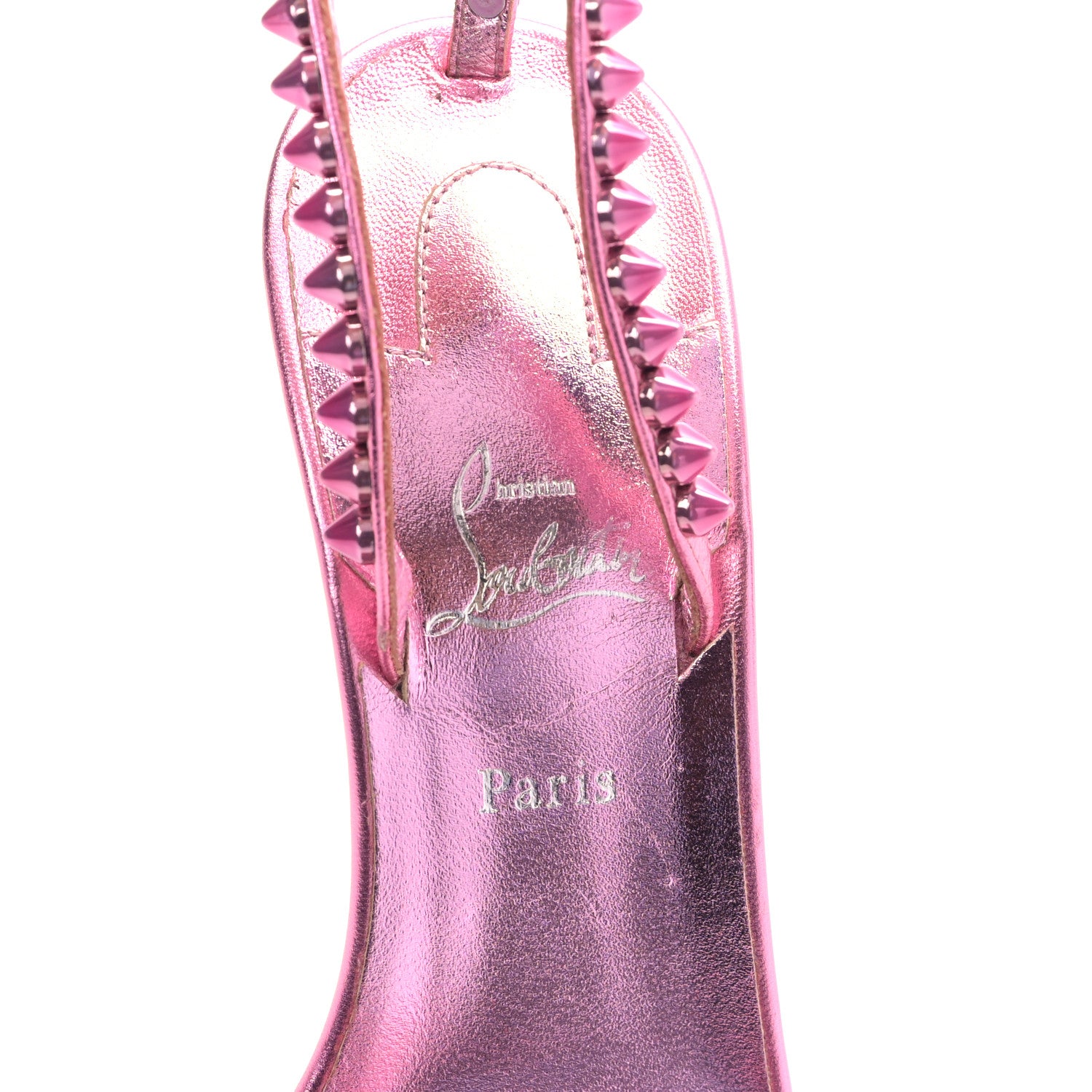 Christian Louboutin Kid Laminato So Me 100 Sandals 36.5 Confettis 7 of 7