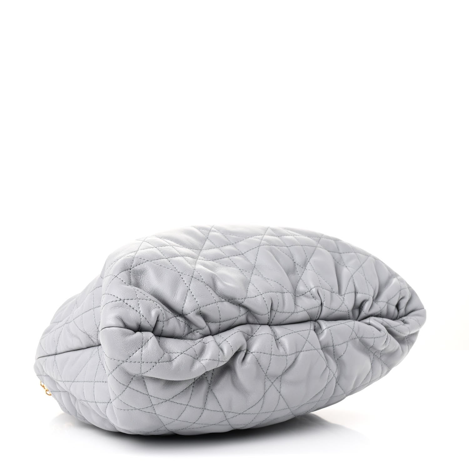 Christian Dior Lambskin Supple Macrocannage Ammi Bag Grey 4 of 10