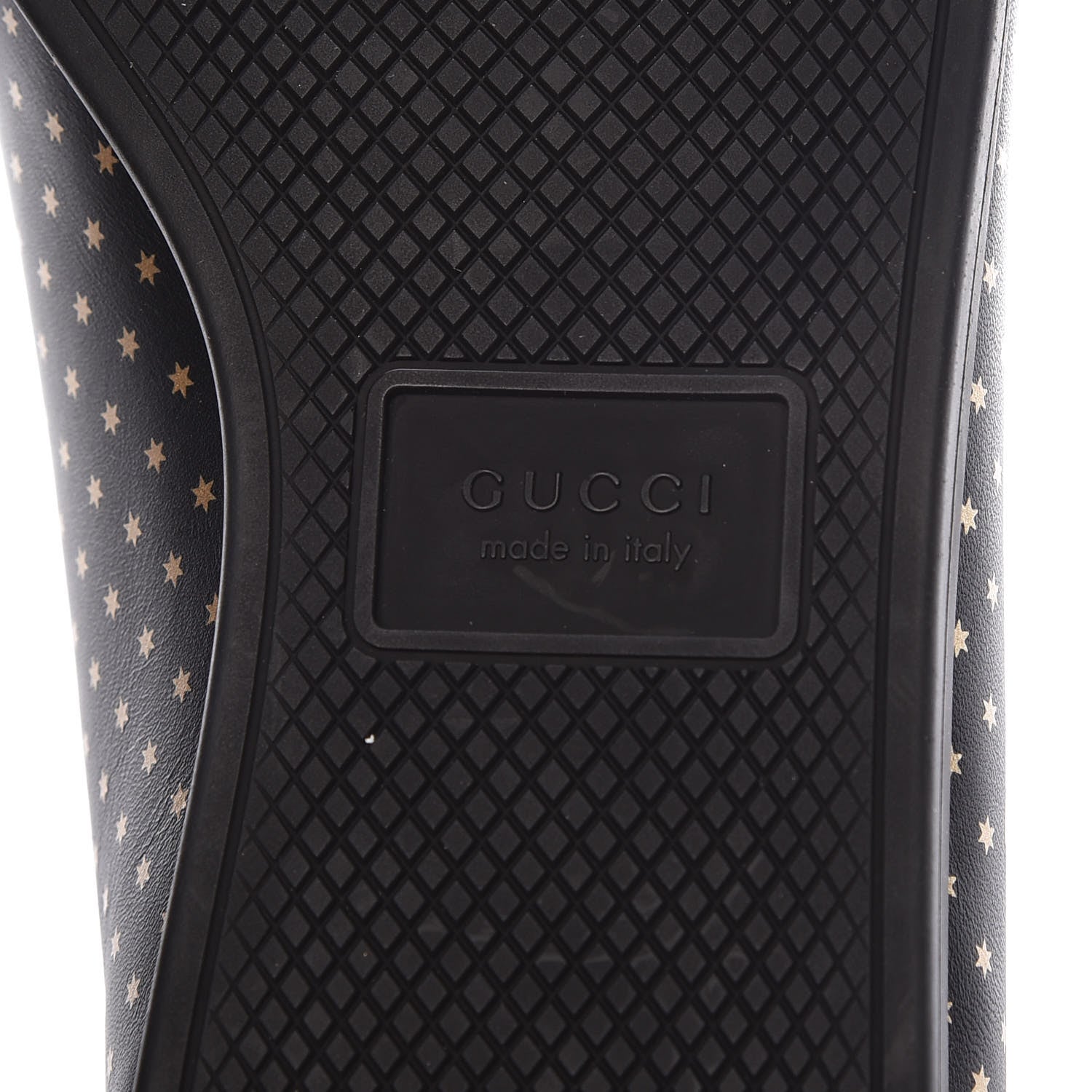 Gucci X SEGA Calfskin GUCCY Stars Womens Falacer Sneakers 40 Black 6 of 10
