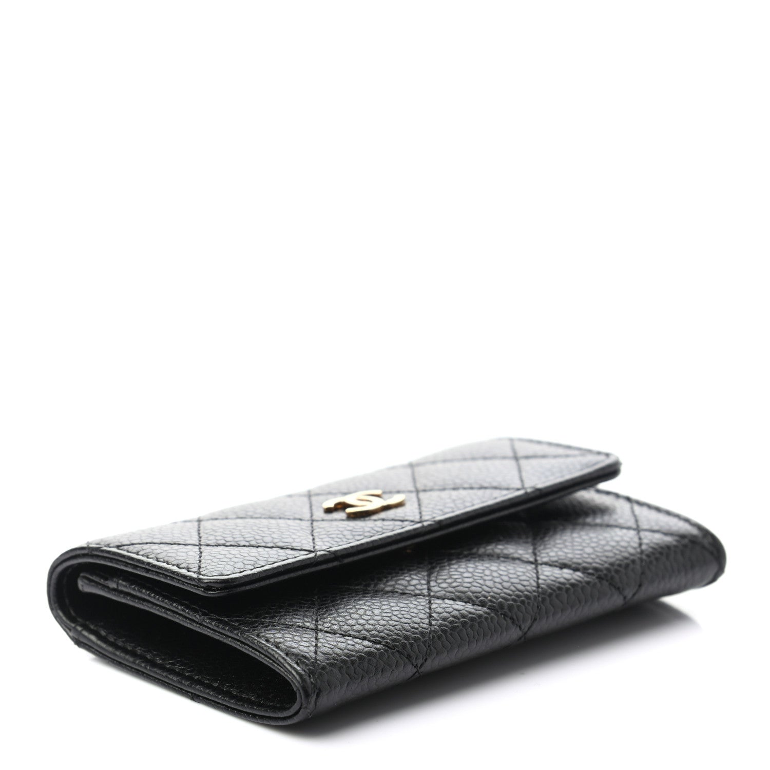 Chanel Caviar Quilted Flap Card Holder Black 4 of 8