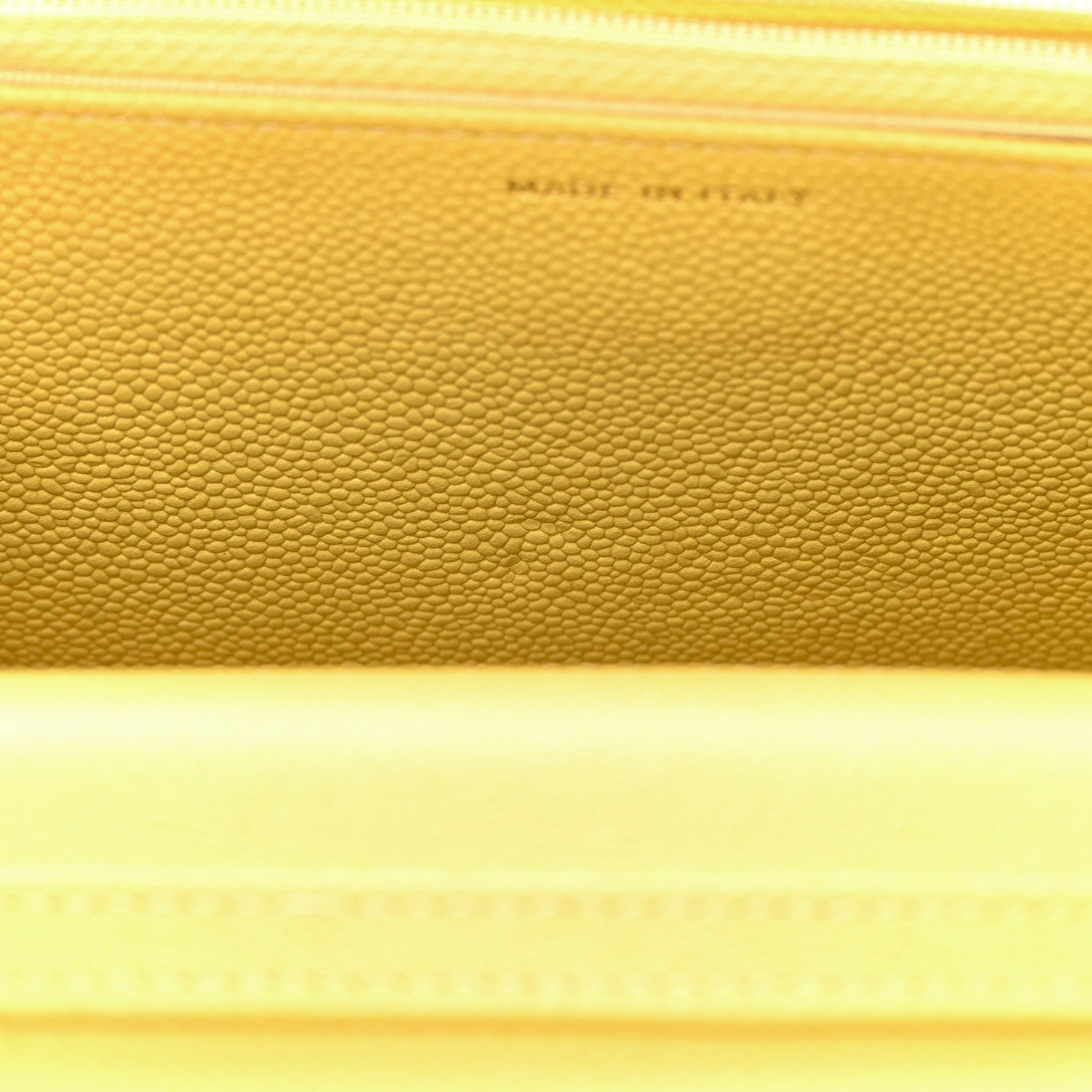 Chanel Caviar Quilted Tiny CC Wallet On Chain WOC Yellow 12 of 13