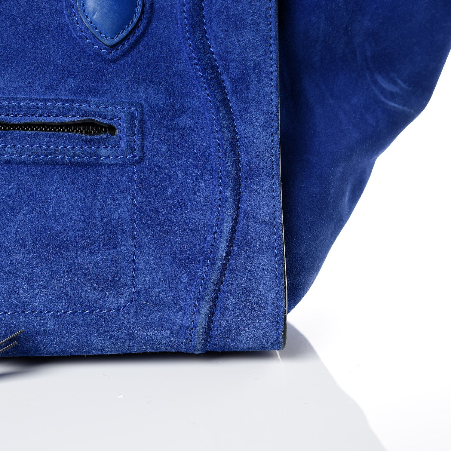Celine Suede Medium Phantom Luggage Royal Blue 13 of 16