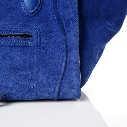 Celine Suede Medium Phantom Luggage Royal Blue 13 of 16