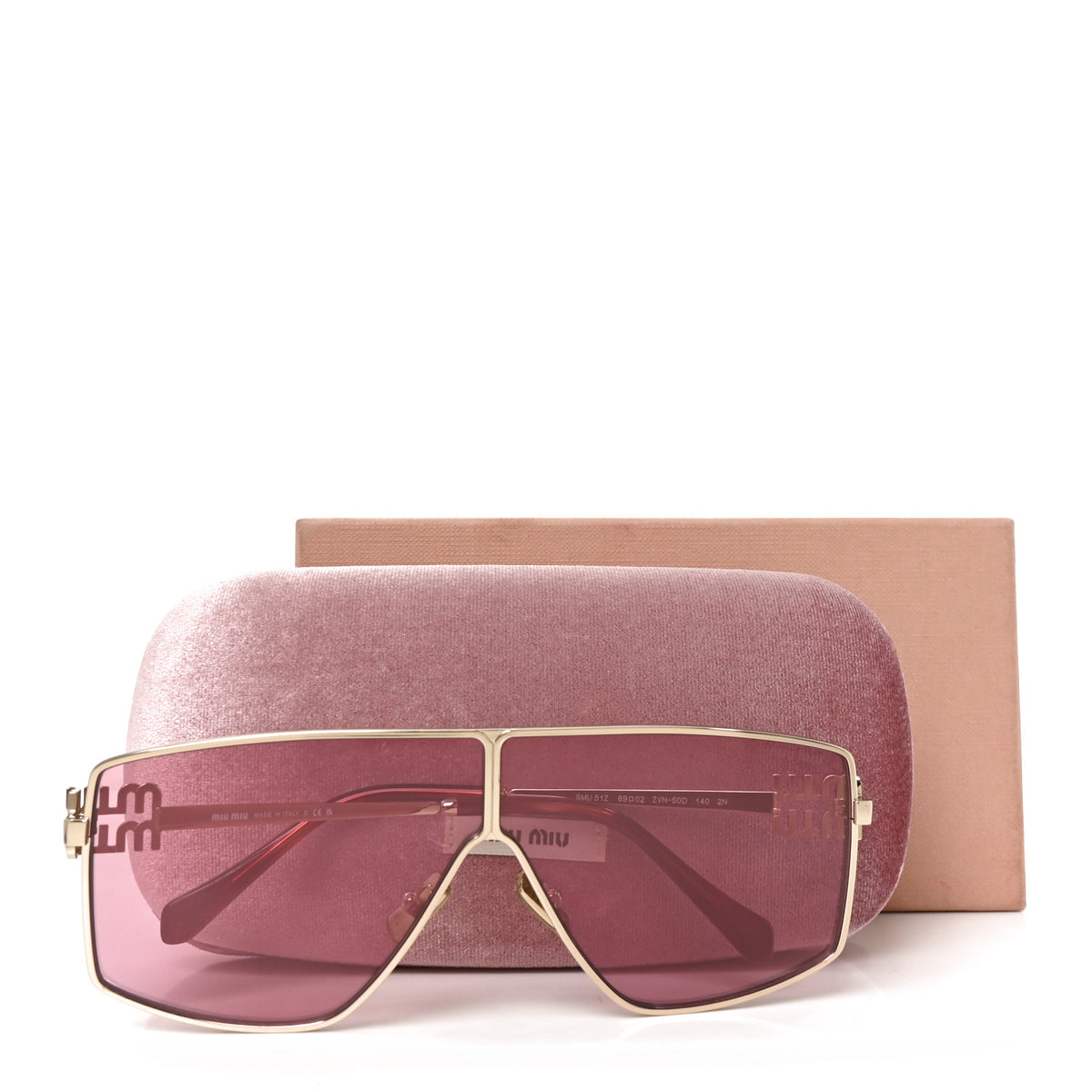 Metal Sunglasses SMU51Z Gold Amaranto