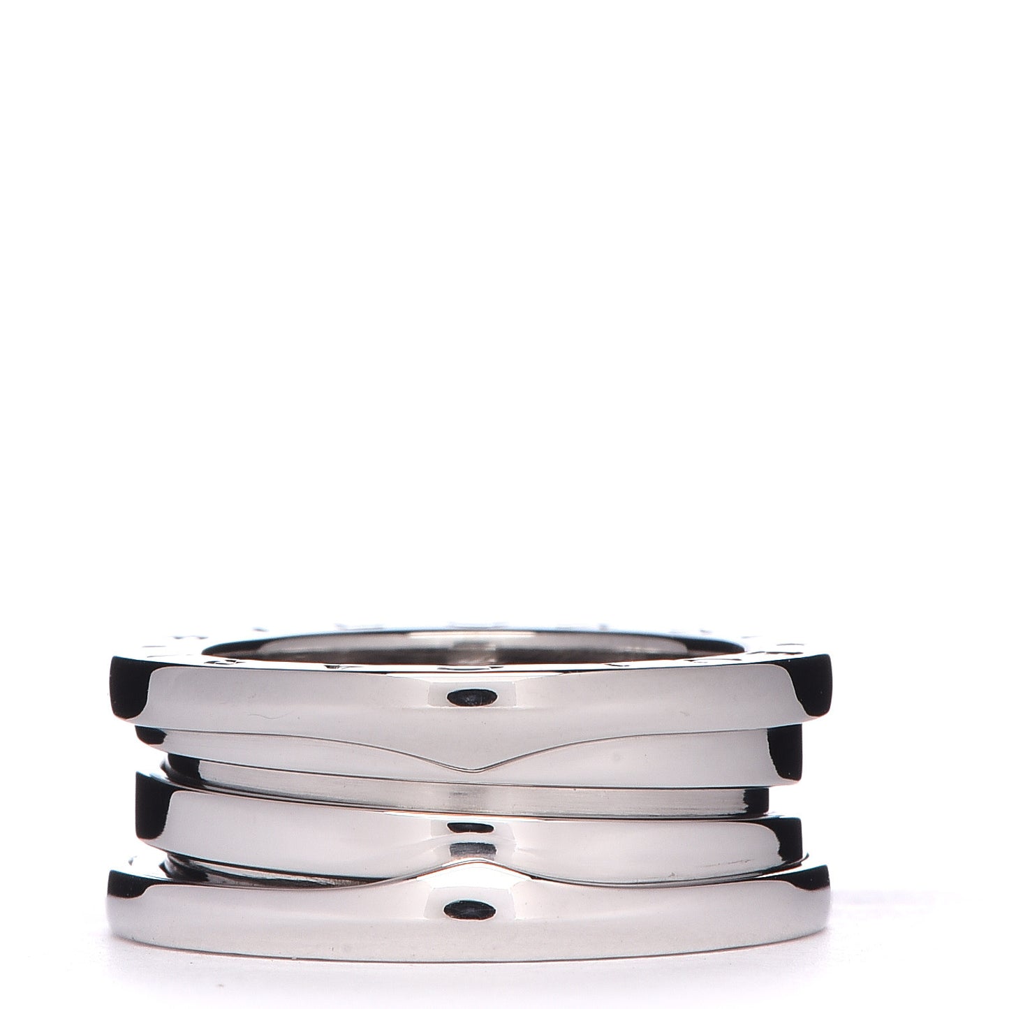18K White Gold B.Zero1 Three-Band Ring 49 4.75