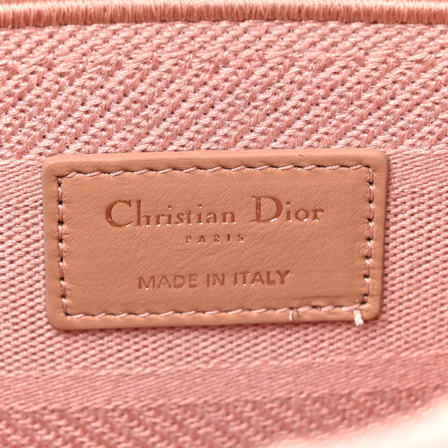 Canvas Embroidered Medium Lady D-Lite Bois De Rose