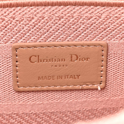 Christian Dior Canvas Embroidered Medium Lady D-Lite Bois De Rose 6 of 10