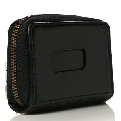Gucci Calfskin Matelasse GG Marmont Zip Around Card Case Black 2 of 13