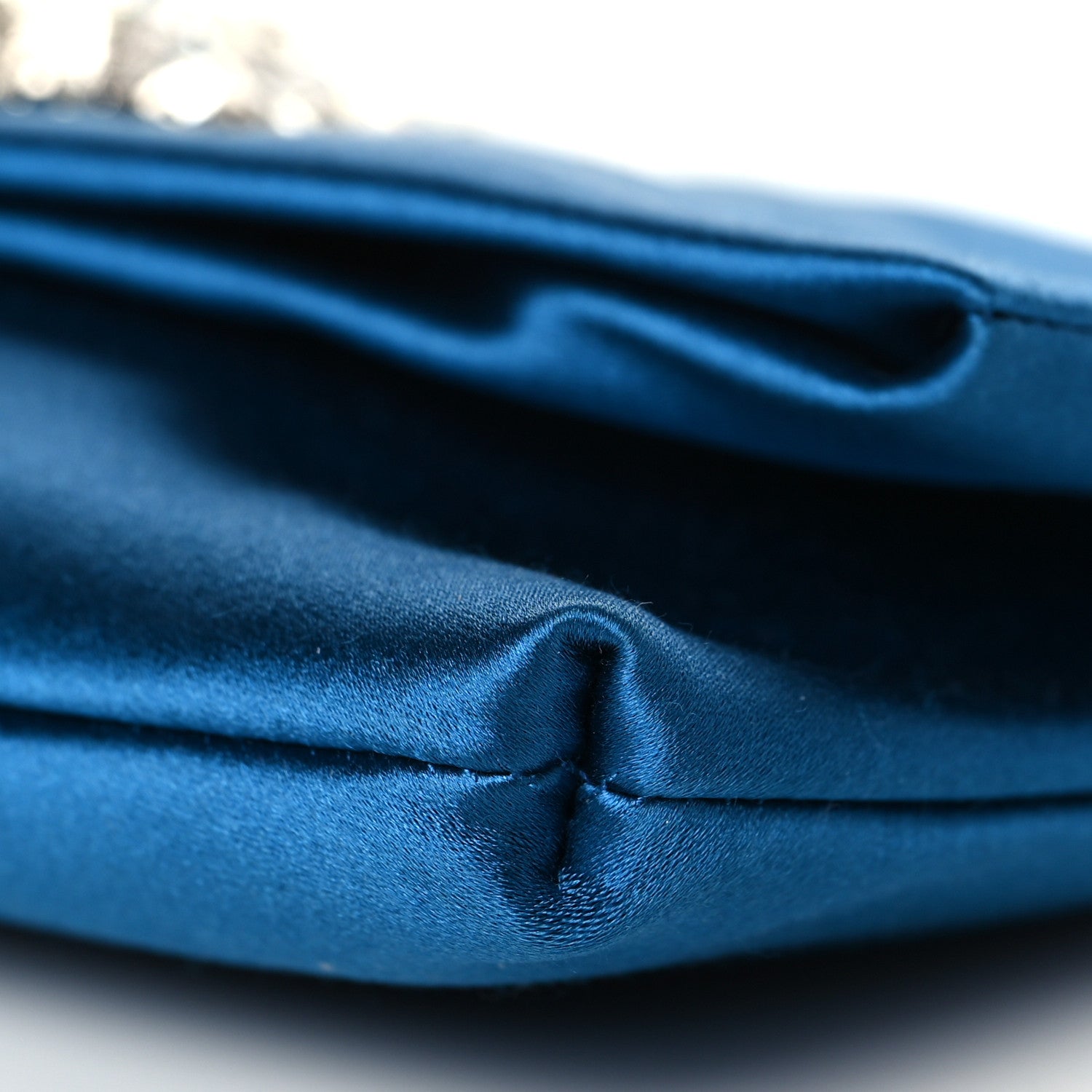 Jimmy Choo Satin Crystal Titania Clutch Blue 8 of 8