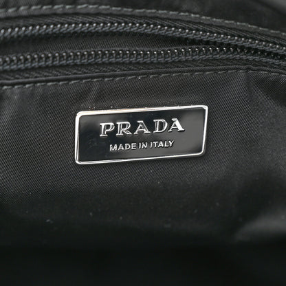 Prada Re-Nylon Vitello Padded Large Flap Shoulder Bag Black 8 of 12