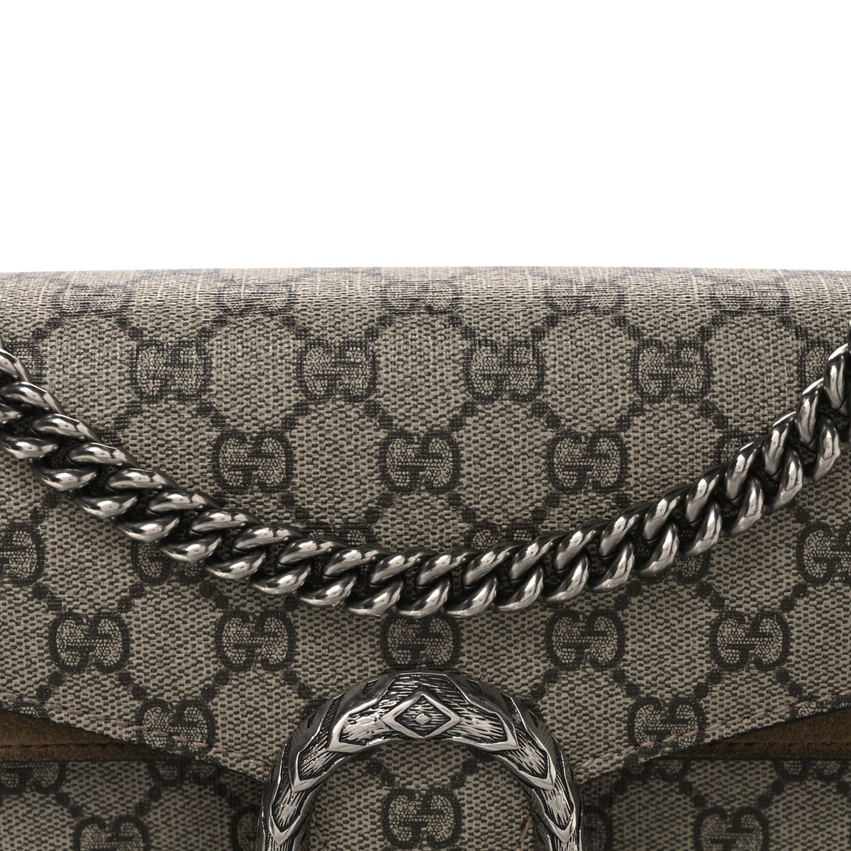Gucci GG Supreme Monogram Small Dionysus Shoulder Bag Taupe 8 of 11