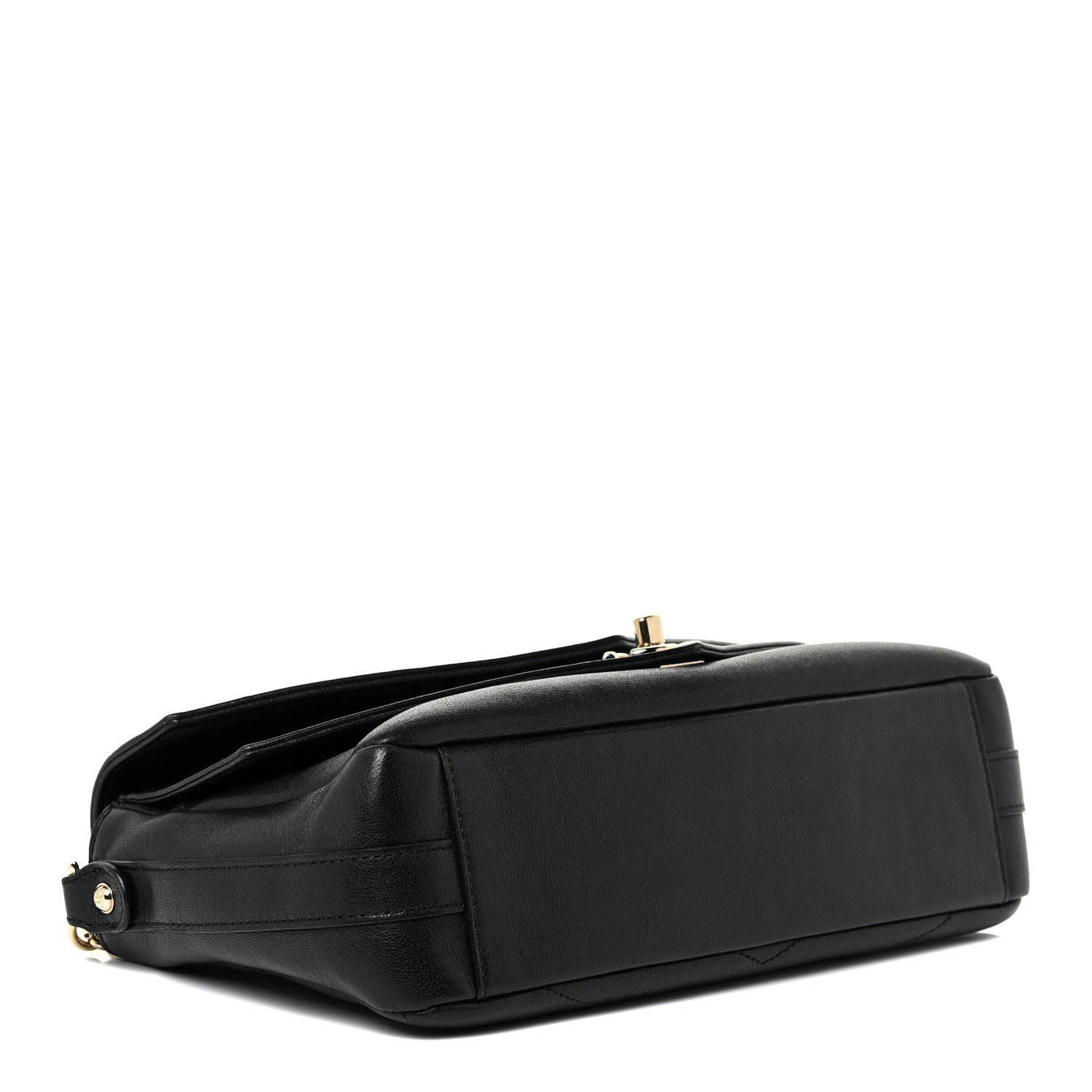Chanel Sheepskin Chevron Quilted Mini Double Chevron Flap Black 4 of 17