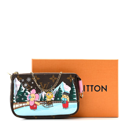 Louis Vuitton Monogram 2023 Christmas Animation Alpine Mini Pochette Accessories Pink 10 of 10