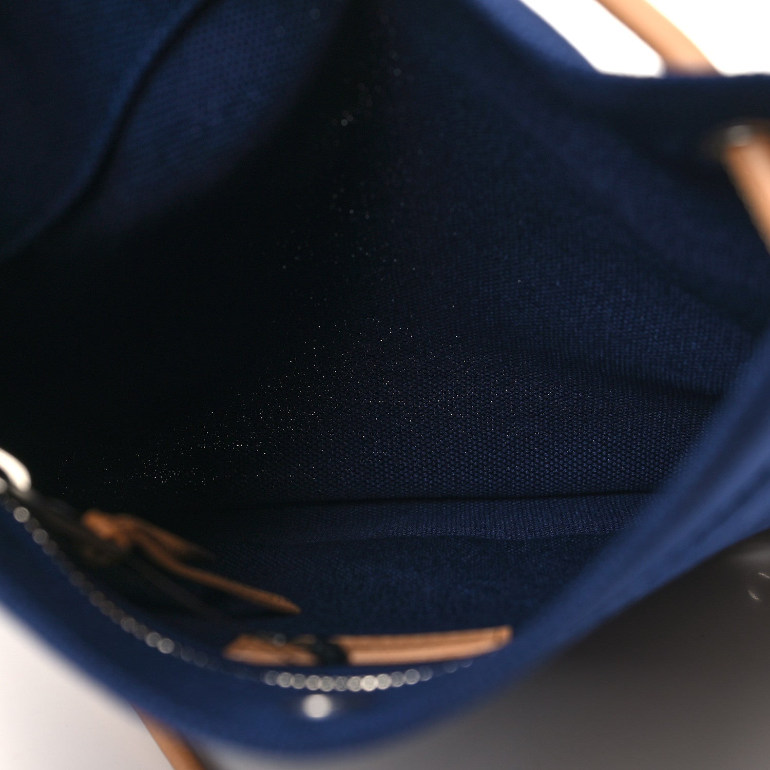 Saint Laurent Linen Calfskin Rive Gauche Backpack Blue Rouge Eros 5 of 11