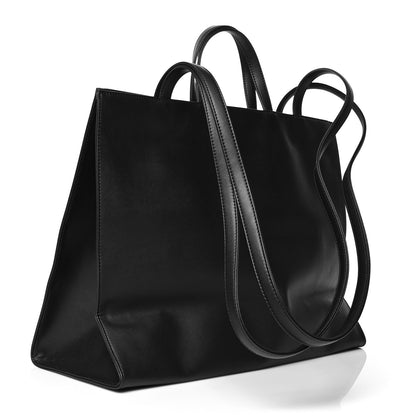 Telfar Vegan Leather Large Shopping Bag Black 3 of 10